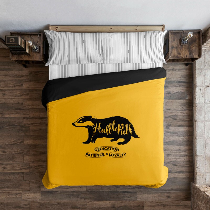 Funda Nórdica Harry Potter Hufflepuff Values Amarillo 220 x 220 cm Cama de 135/140