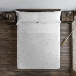 Juego de Sábanas Harry Potter Stars Grey Blanco Cama de 180 280 x 270 cm