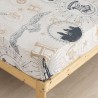 Juego de Sábanas Harry Potter Beige Multicolor Cama de 150 Franela