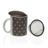 Taza con Filtro para Infusiones Versa Estrellas Porcelana Acero