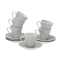 Juego de 6 Tazas de Cafu00e9 Versa Damasco Porcelana