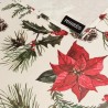 Mantel resinado antimanchas Belum Christmas Flowers 300 x 140 cm