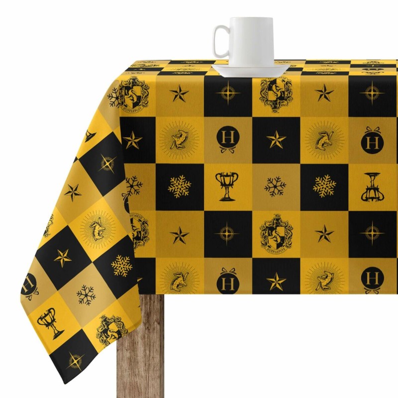 Mantel resinado antimanchas Harry Potter Hufflepuff 140 x 140 cm