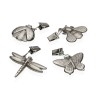 Pinza Sujeta Manteles Versa Metal Aleaciu00f3n de Zinc 7 x 6,8 cm Insectos 4 Piezas