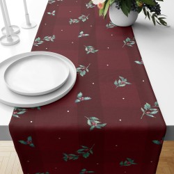 Camino de Mesa Belum terciopelo Red Christmas 1 Multicolor 50 x 145 cm Navidad