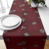 Camino de Mesa Belum terciopelo Red Christmas 1 Multicolor 50 x 145 cm Navidad