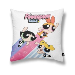 Funda de cojín Powerpuff Girls Powerpuff A Blanco 45 x 45 cm