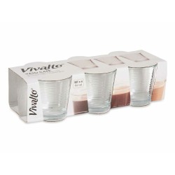 Set de Vasos Transparente Vidrio (90 ml) (24 Unidades)