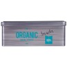 Bote Organic Snacks Gris Hojalata (11 x 7,1 x 18 cm) (24 Unidades)