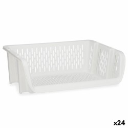 Cesta para verduras Blanco Polipropileno (30 x 13,5 x 38,7 cm) (24 Unidades)