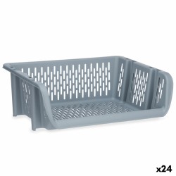 Cesta para verduras Gris Polipropileno (30 x 13,5 x 38,7 cm) (24 Unidades)