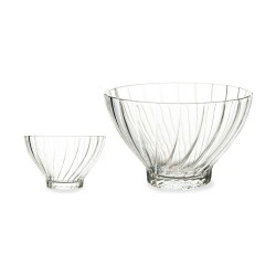 Set de Cuencos Transparente Vidrio (u00d8 10,8 x 7 cm) (290 ml) (5 Unidades)