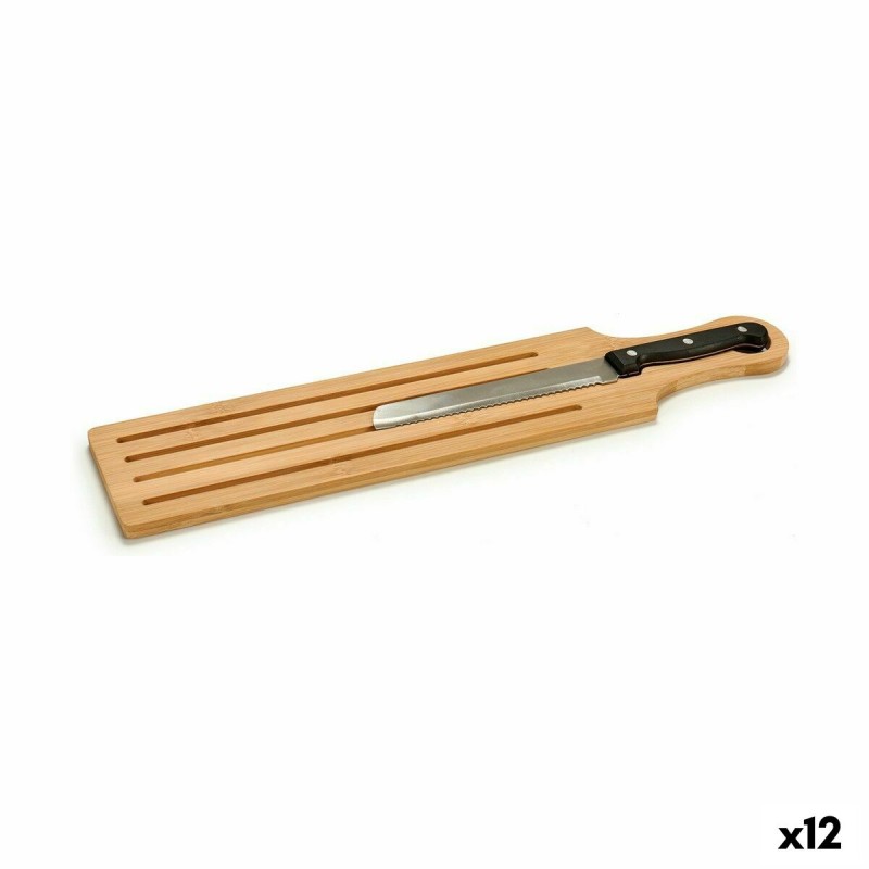 Tabla de Bambu00fa para Cortar Pan Bambu00fa 10,5 x 2,5 x 49,5 cm (12 Unidades)