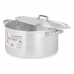 Cacerola Con Tapa Plateado Aluminio 12,5 L (3 Unidades)