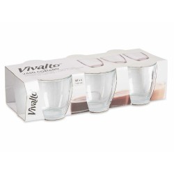 Set de Vasos Transparente Vidrio 150 ml (12 Unidades)