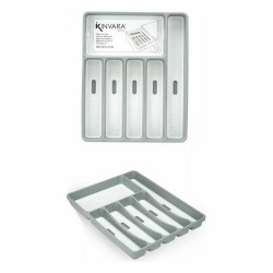 Organizador para Cubiertos Polipropileno 32,5 x 4,5 x 40,5 cm (12 Unidades)