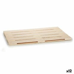 Bandeja de Aperitivos Marru00f3n Madera 40 x 2 x 60 cm (12 Unidades)