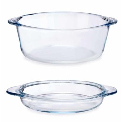 Cacerola Con Tapa Transparente Vidrio de Borosilicato 2,1 L (4 Unidades)