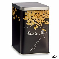 Bote Pasta Negro Metal 1 L...