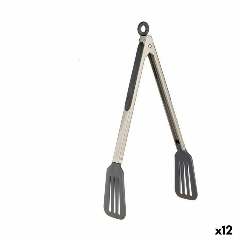 Pinzas de Cocina 33 cm Acero Inoxidable (12 Unidades)