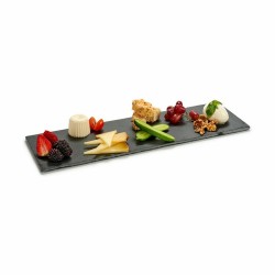 Bandeja de Aperitivos Negro Pizarra 50 x 0,5 x 15 cm (12 Unidades)