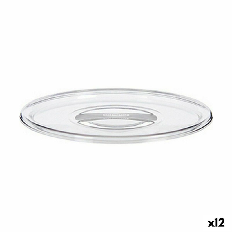 Tapa Stefanplast Tosca Transparente Plu00e1stico 19,5 x 2 x 19,5 cm (12 Unidades)