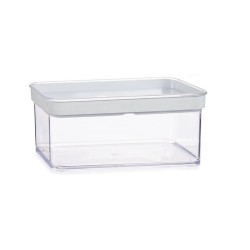 Tarro Transparente Silicona Poliestireno ABS 1,1 L 10,5 x 9 x 21 cm (18 Unidades)