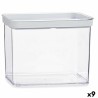 Tarro Transparente Silicona Poliestireno ABS 2,2 L 10,5 x 16,1 x 21 cm (9 Unidades)