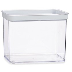 Tarro Transparente Silicona Poliestireno ABS 2,2 L 10,5 x 16,1 x 21 cm (9 Unidades)