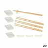 Set de Sushi Blanco Ceru00e1mica (12 Piezas) (12 Unidades)