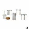 Set de Cubiertos Marru00f3n Acero Inoxidable (8 Unidades)