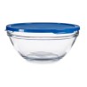 Fiambrera Redonda con Tapa Chefs Azul 2,5 L 23,7 x 10,1 x 23,7 cm (4 Unidades)