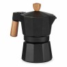 Cafetera Italiana Madera Aluminio 150 ml (12 Unidades)