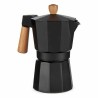 Cafetera Italiana Madera Aluminio 300 ml (12 Unidades)