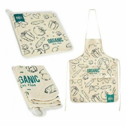 Set de Cocina Organic 2 Piezas Azul Blanco (12 Unidades)