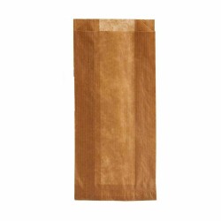 Set de Bolsas Reutilizables para Alimentos Compostable 10 x 34 cm Marru00f3n Celulosa (28 Unidades)