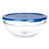 Fiambrera Redonda con Tapa Chefs Azul 1,7 L 20,5 x 9 x 20,5 cm (4 Unidades)