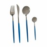 Set de Cubiertos Azul Plateado Acero Inoxidable (12 Unidades)