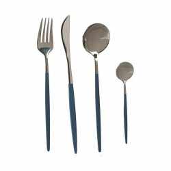 Set de Cubiertos Gris Plateado Acero Inoxidable (12 Unidades)