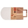 Tabla de cortar Blanco Mu00e1rmol Madera de acacia 18 x 1,5 x 38 cm (8 Unidades)