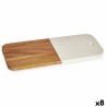 Tabla de cortar Blanco Mu00e1rmol Madera de acacia 18 x 1,5 x 38 cm (8 Unidades)