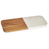 Tabla de cortar Blanco Mu00e1rmol Madera de acacia 18 x 1,5 x 38 cm (8 Unidades)