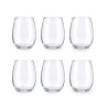 Set de Vasos Amber Transparente Vidrio 350 ml (4 Unidades)