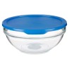 Fiambrera Redonda con Tapa Chefs Azul 1,135 L 17,2 x 7,6 x 17,2 cm (4 Unidades)