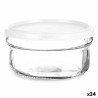 Fiambrera Redonda con Tapa Blanco Plu00e1stico 415 ml 12 x 6 x 12 cm (24 Unidades)