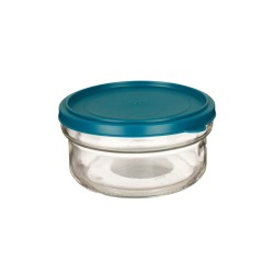 Fiambrera Redonda con Tapa Verde Polipropileno 415 ml 12 x 6 x 12 cm (24 Unidades)