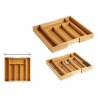 Organizador para Cubiertos Compartimento adaptable Extensible Bambu00fa (6 Unidades)