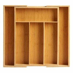 Organizador para Cubiertos Compartimento adaptable Extensible Bambu00fa (6 Unidades)