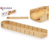 Tabla de Bambu00fa para Cortar Pan Marru00f3n Bambu00fa 50 x 4,5 x 11 cm (6 Unidades)