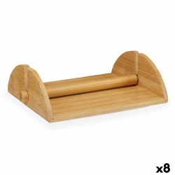 Servilletero Marru00f3n Bambu00fa 23,5 x 6,8 x 18 cm (8 Unidades)